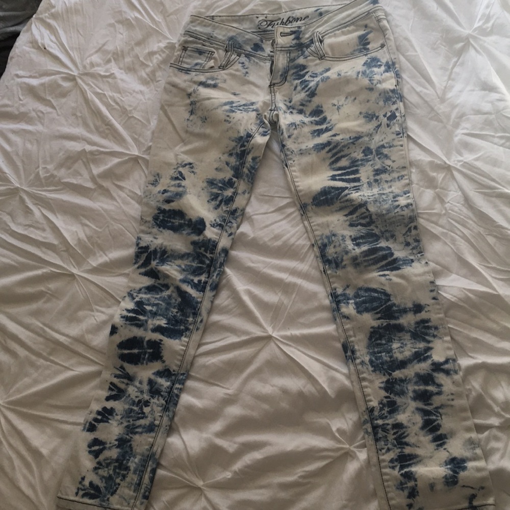 Fishbone acid jeans